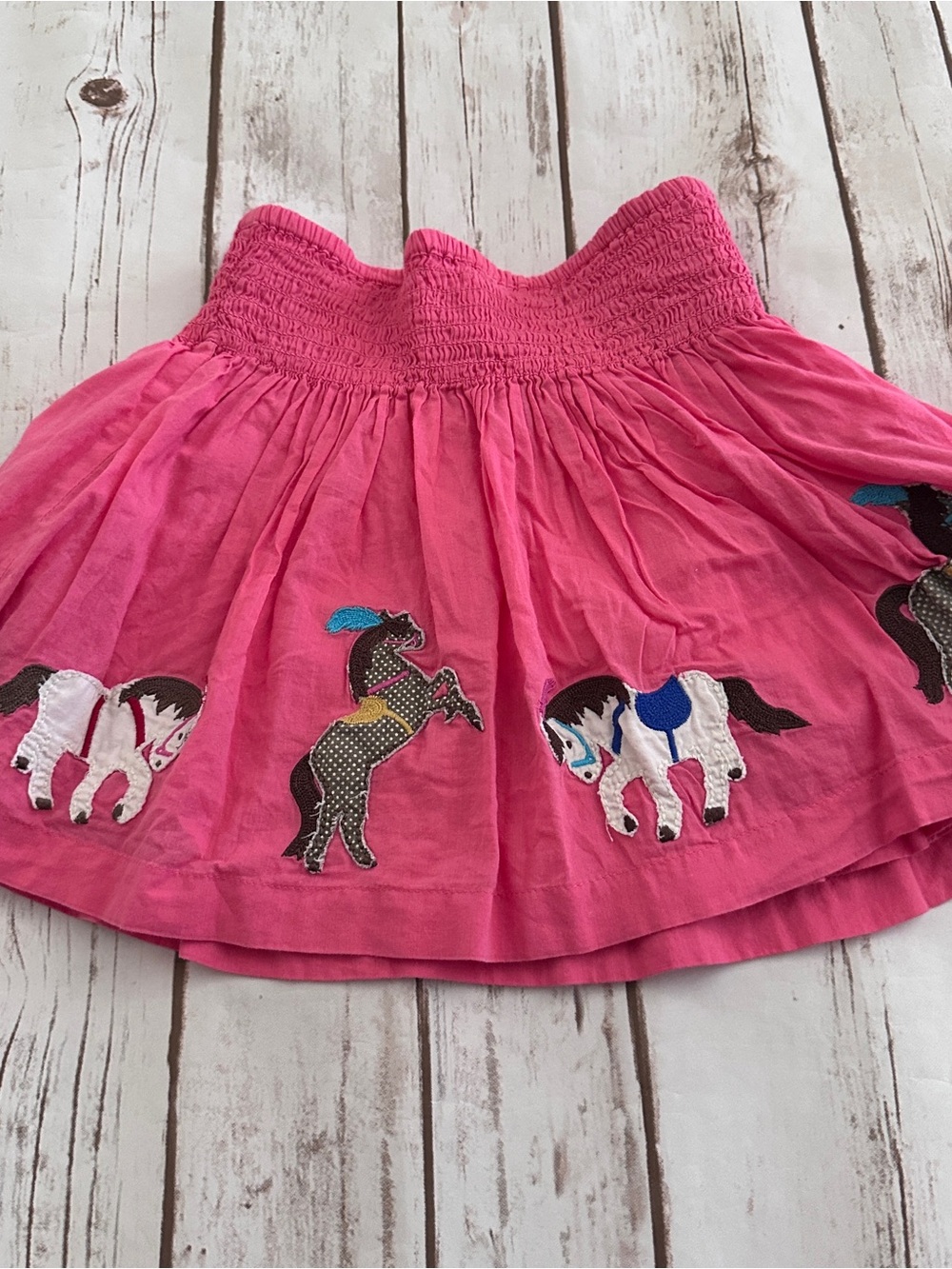 Mini Boden Pink horse Skirt